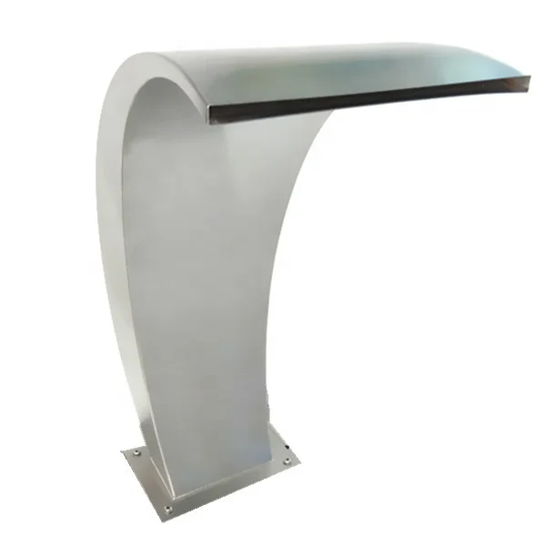 Водопад из нержавеющей стали с лезвием для воды для использования в помещении для бассейна