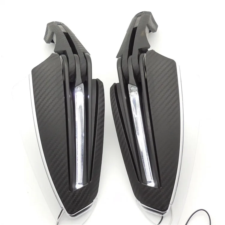 Универсальный Мотоцикл рукавицы со светодиодными индикаторами Поворотная сигнальная лампа рука гвардии протекторы для ATV DIRTBIKE трехколесного велосипеда