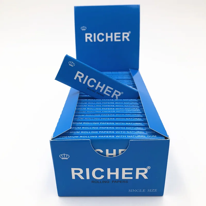 70mm*36mm Single Size Natural Hemp Cigarette Rolling Paper