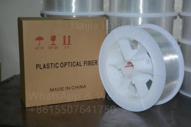 Haijia High Quality Diameter 0.3mm low light degradation polymethylmethacrylate optical fiber