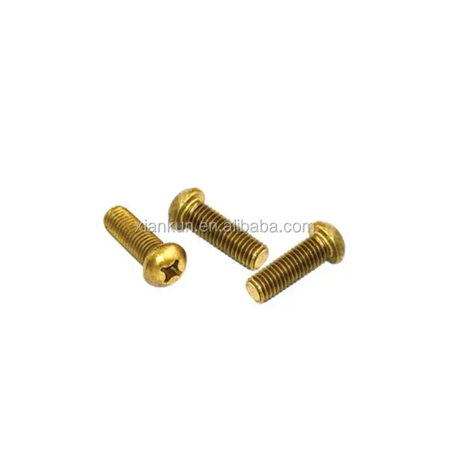 M3/M4/M5 Brass round head bolt Pan head screws Self-tapping screws