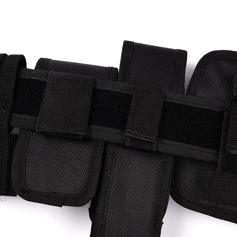 
Hot Selling Wholesale durable Military Tactical Belt Outdoor Combat Multi-functional Belt with different function pouches 