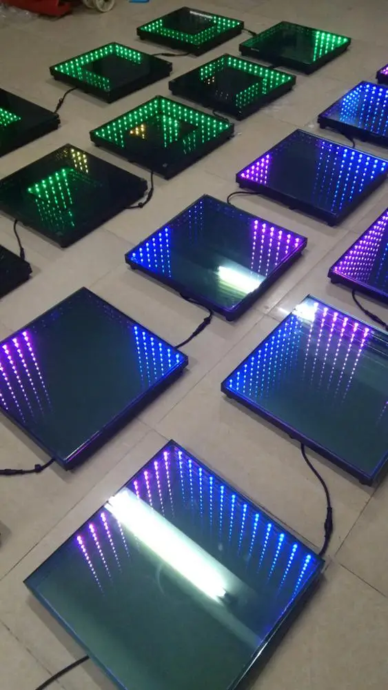 led floor DJ Disco Nightclub DMX 3D time Tunnel RGB LED Light Dance Floor