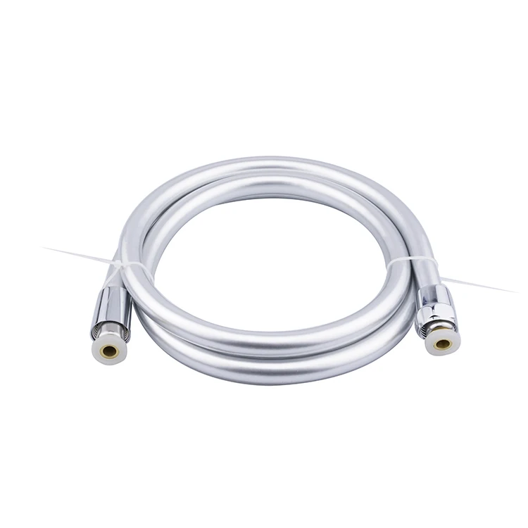 
high quality Non-toxic Leakproof Handheld Shower Head Hose Flexible Anti-kink Pvc Silver Grey Shower Hose 