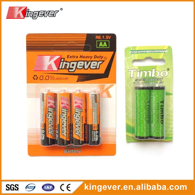 Hot selling 1.5v dry cell r6 um3 aa size battery from OEM manufacture
