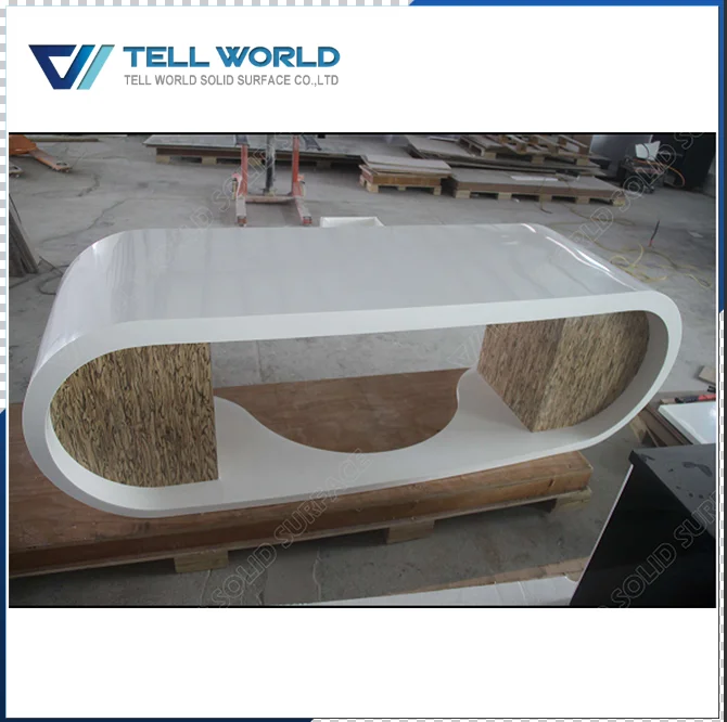 Antique White Office CEO Desks Acrylic Luxury Director Table With Filing Cabinets For CEO Office