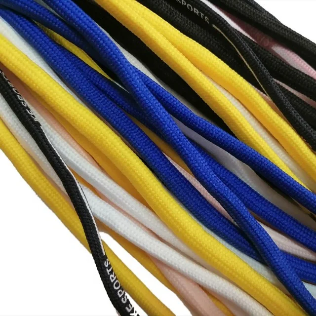 
6mm colored braided cotton rope packaging rope 