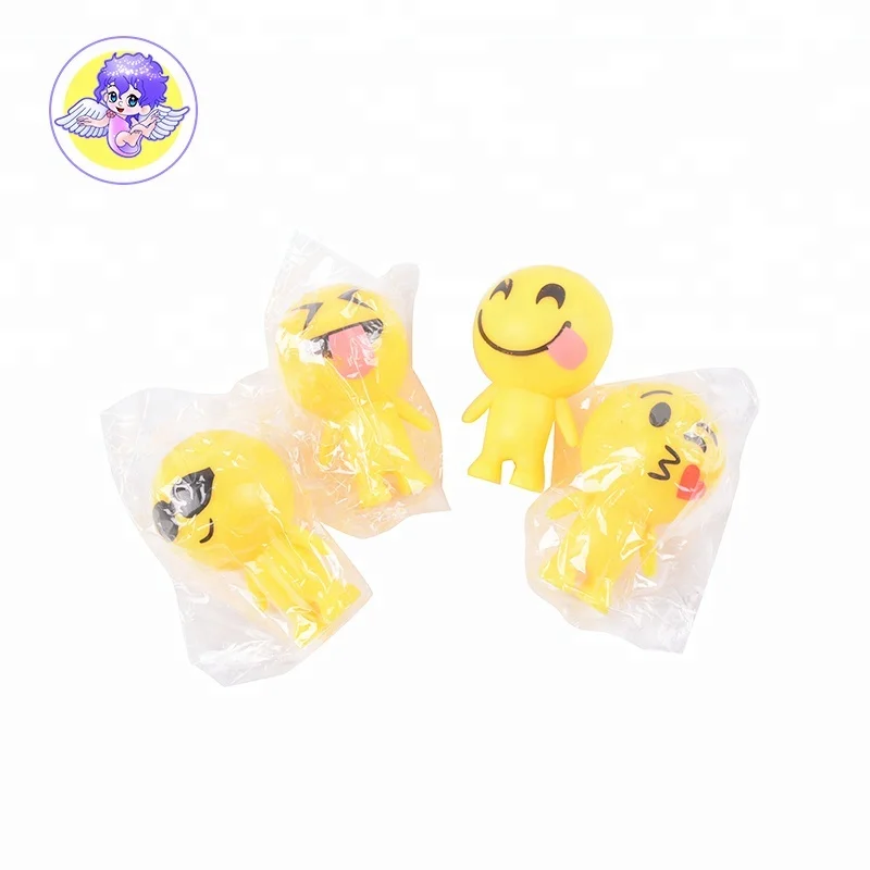 Забавные настольные украшения встать мини emoji игрушка со светом