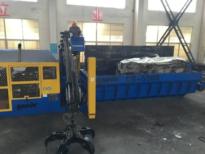 Hydraulic portable car baler baling press machine with CE