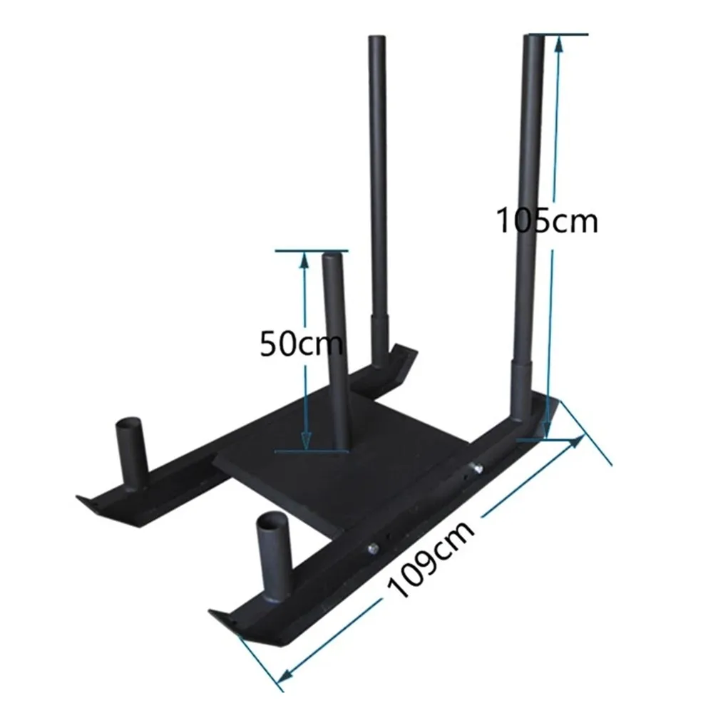 Bodybuilding machine fitness gym sled power sled pull and push training machine