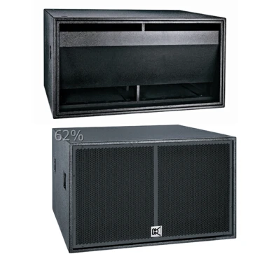 CVR Latest Dual 18-inch Subwoofer Bass Bin+concert Speakers\China Sound Speaker Empty