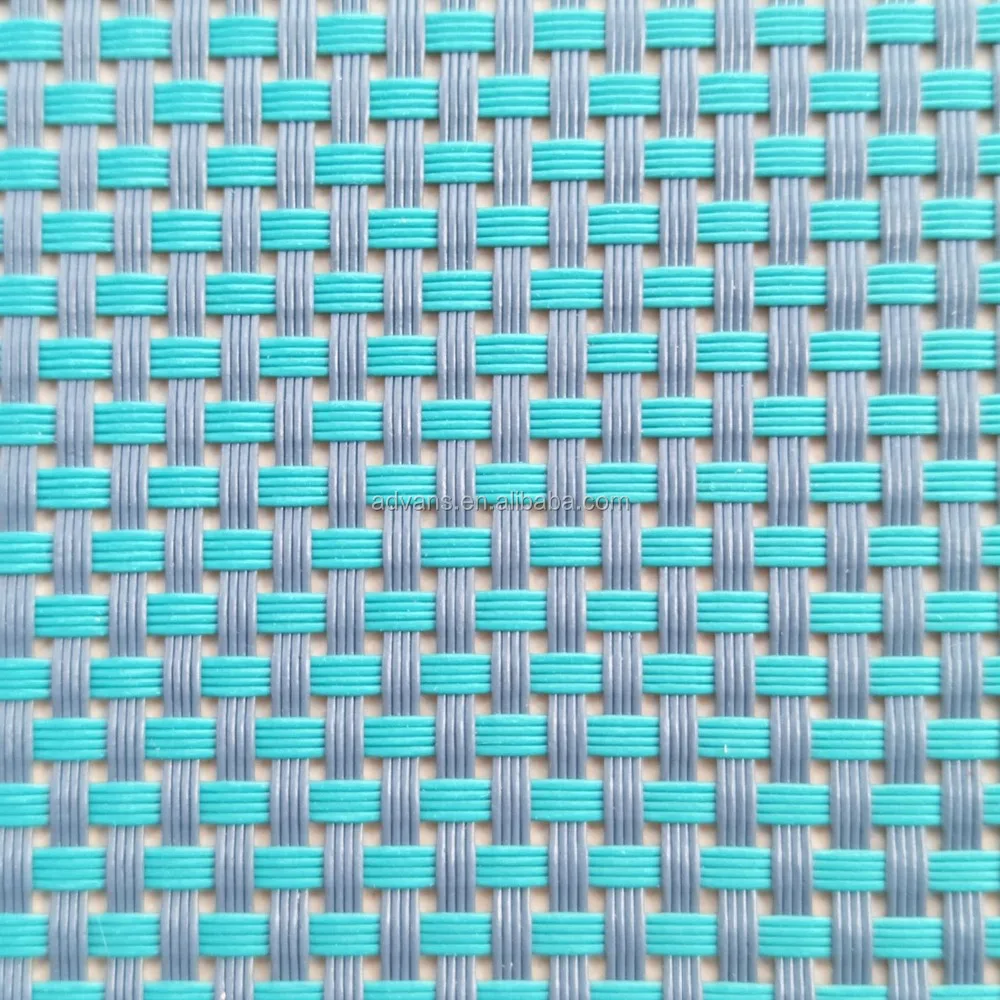 
Cheap 4*4 Weave Teslin Plastic Viny Woven PVC Extruced Mesh fabric Outdoor Fabric 