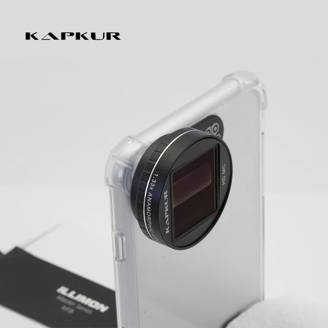 Kapkur anamorphic lens for mobile phone making widescreen film