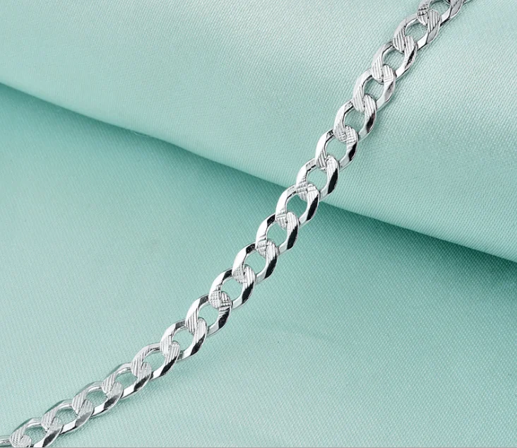 sterling silver chain men side chain  latest chain designs for man