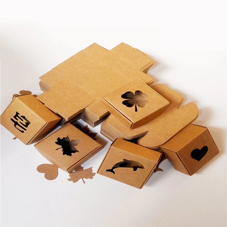 Custom logo small size hand made soap packaging paper box