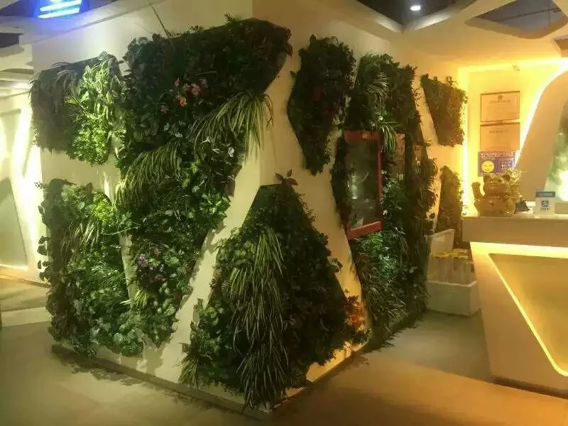 hot selling factory price new designed popular artificial plant wall vertical wall garden with high quality