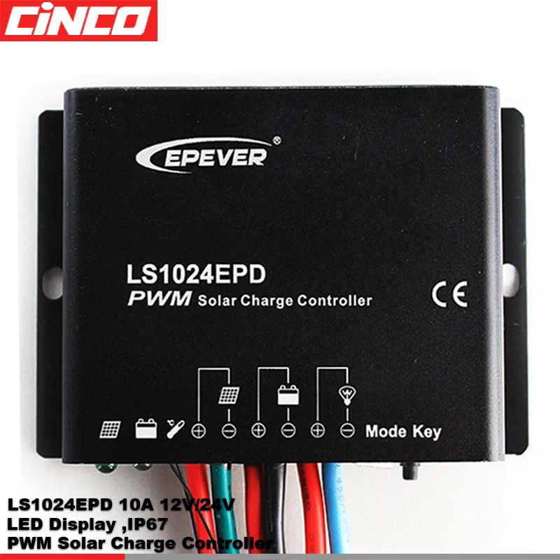 EPSOLAR LS1024EPD 10A 12V24V Solar Lighting Controller IP68
