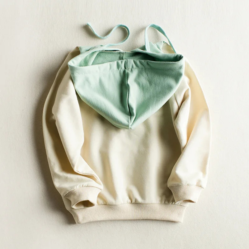 OEM clothing factories in china children plain two tone pullover custom printing design kids hoodies