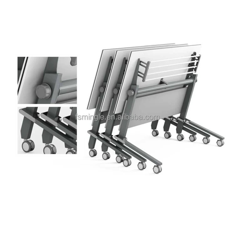 Particleboard base Training table for training conference room with Collapsible table top