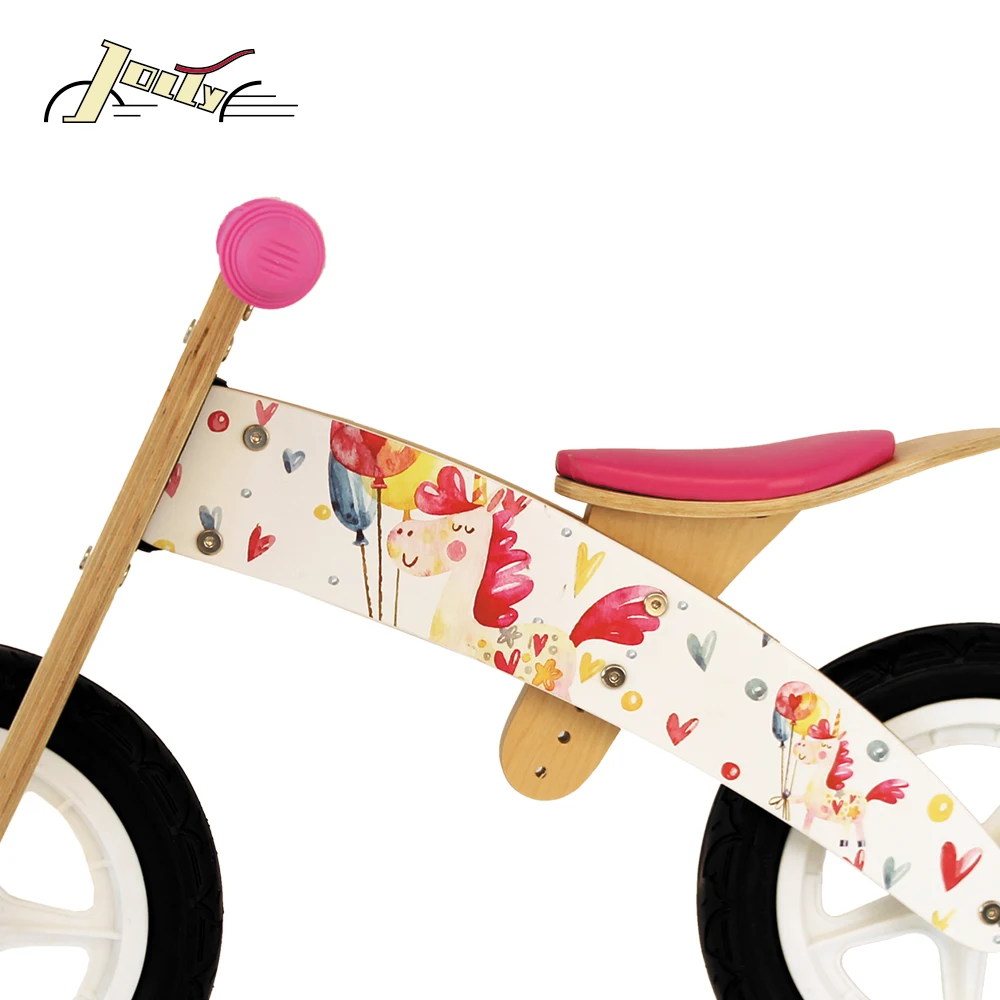 
Wooden Balance Mini Bicycle Wooden Toys Princess Children Bike 