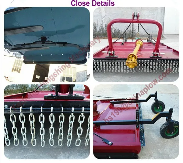YTO tractor weed cutter rear rotary mower