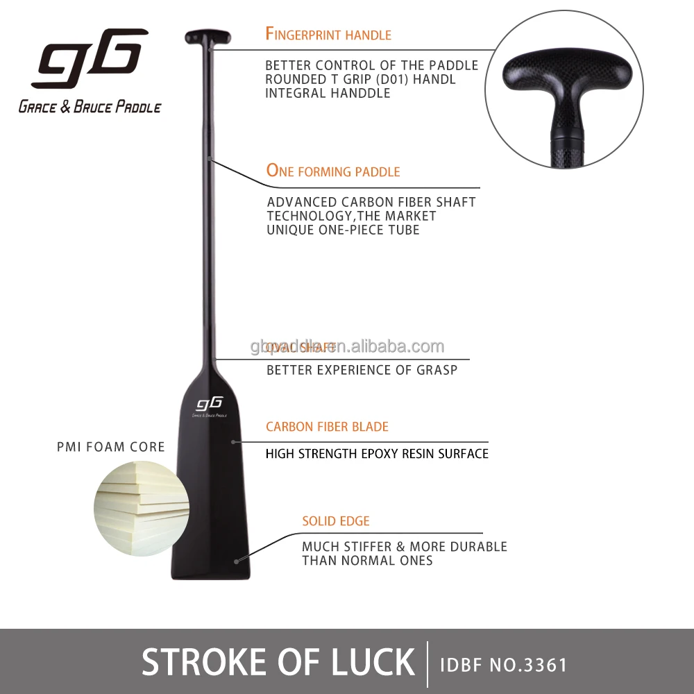 Lightweight IDBF Rowing Boat Paddle Dragon for sale