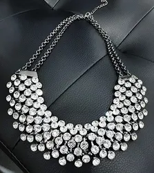 WY11050770 Fashion Chunky Necklace wholesale rhinestones choker necklaces