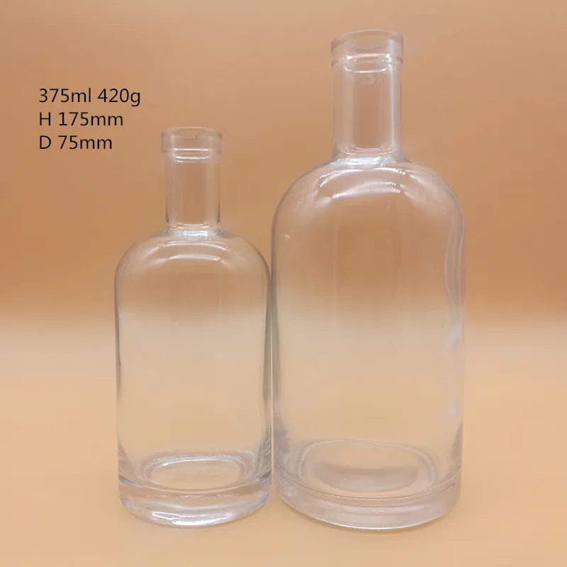 whiskey clear empty glass 700ml bottles wine factory