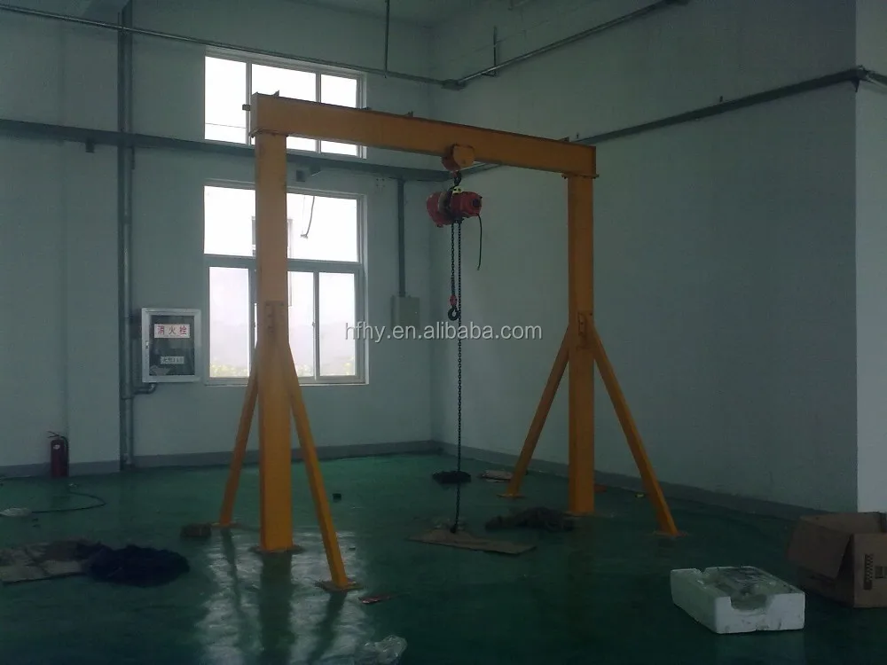 China manufacturer of A Frame Portable Mini/Small Gantry Crane 1000kg for sale ce certificate
