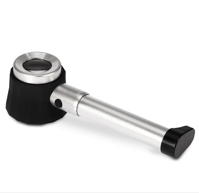 Дешевая высокомощная пластиковая лупа со светодиодной