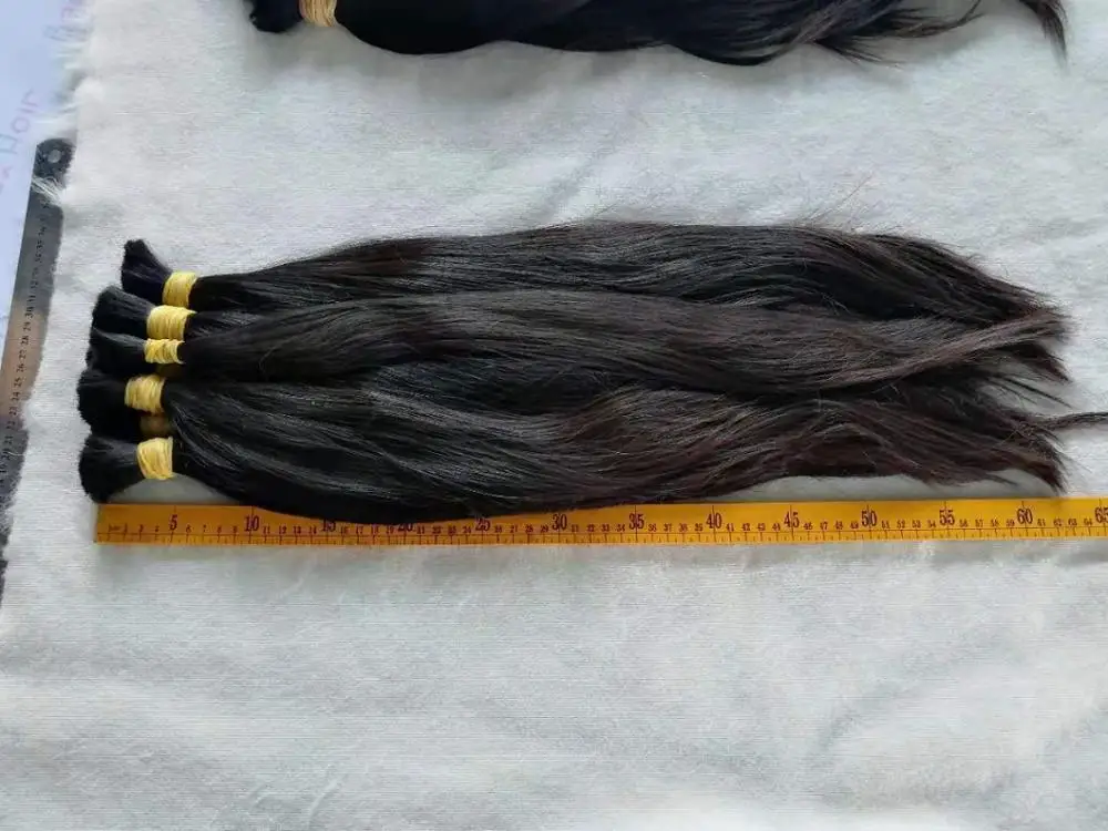 Top sale popular in Brazil South America market factory best quality real one donor raw material virgin hair bulk