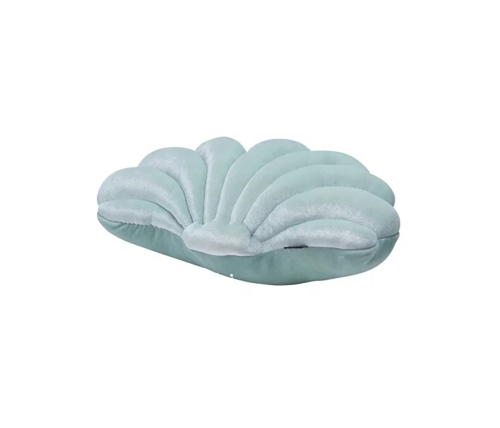 Shells Pillow Mediterranean Style Ocean Decor Cushion