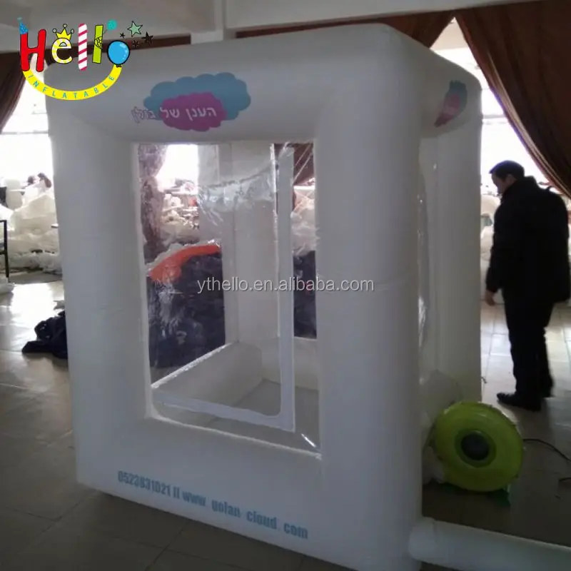 Promotion Advertising Cube Inflatable Cash Machine Grab Money Booth for Sale