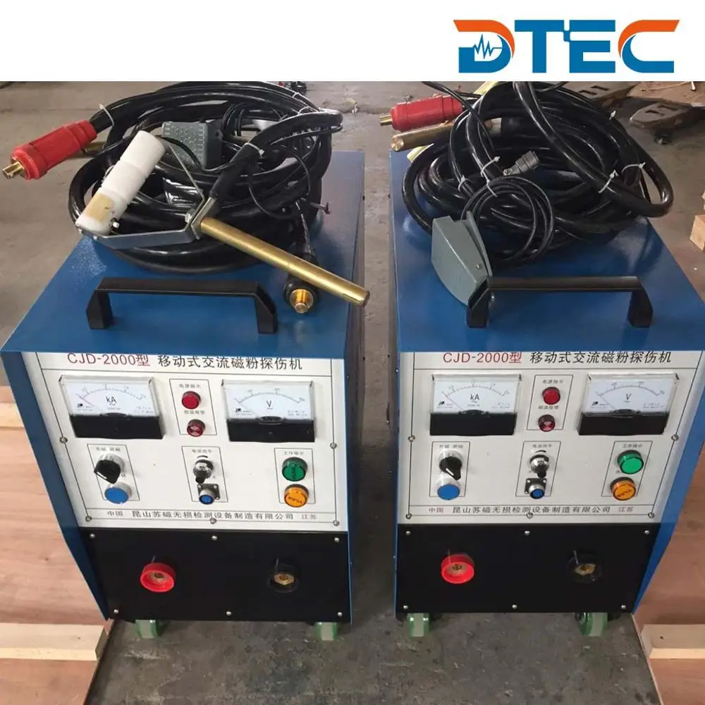 DTEC CYD-5000 Moveable Magnetic Flaw Detector NDT testing machine circuit winding magnetizing method prod magnetizing method