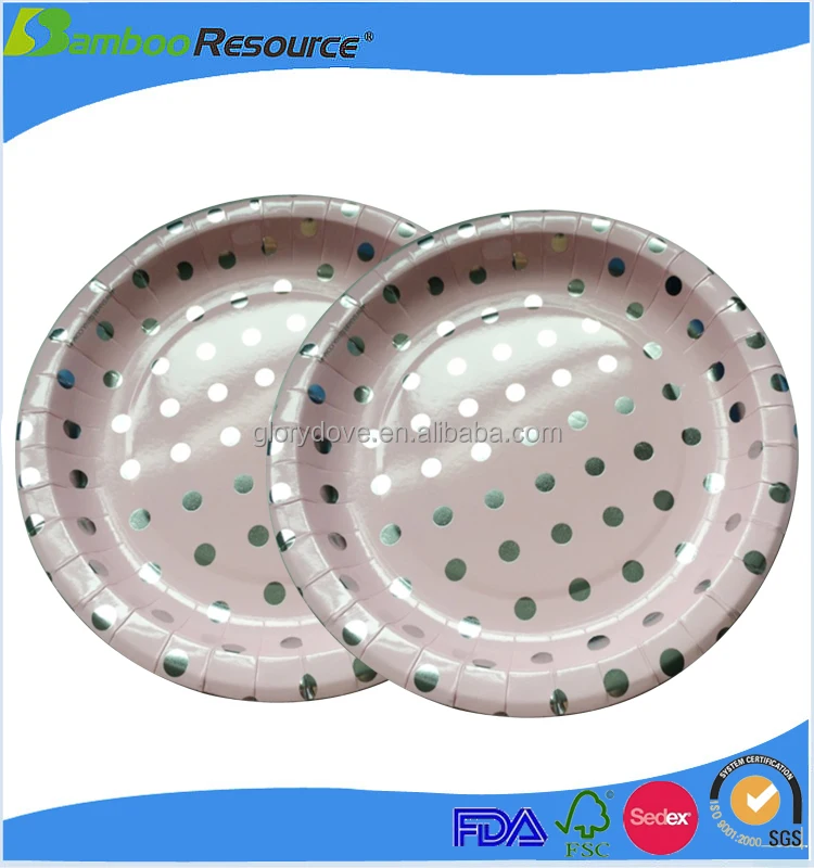 
Customized restaurant Wholesale Eco-friendly dish disposable plates 