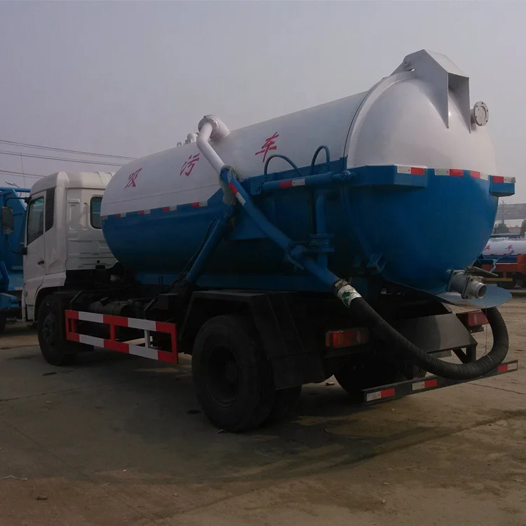 
12000liters vacuum sewage suction tanker truck for sale,4x2 Sewer dredge vehicle for city 