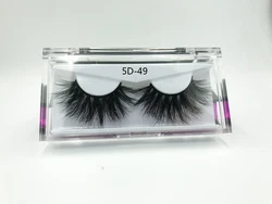 100% 3D Mink Lashes Wholesale False Eyelash 25mm eyelash, private label 25mm mink eyelashes