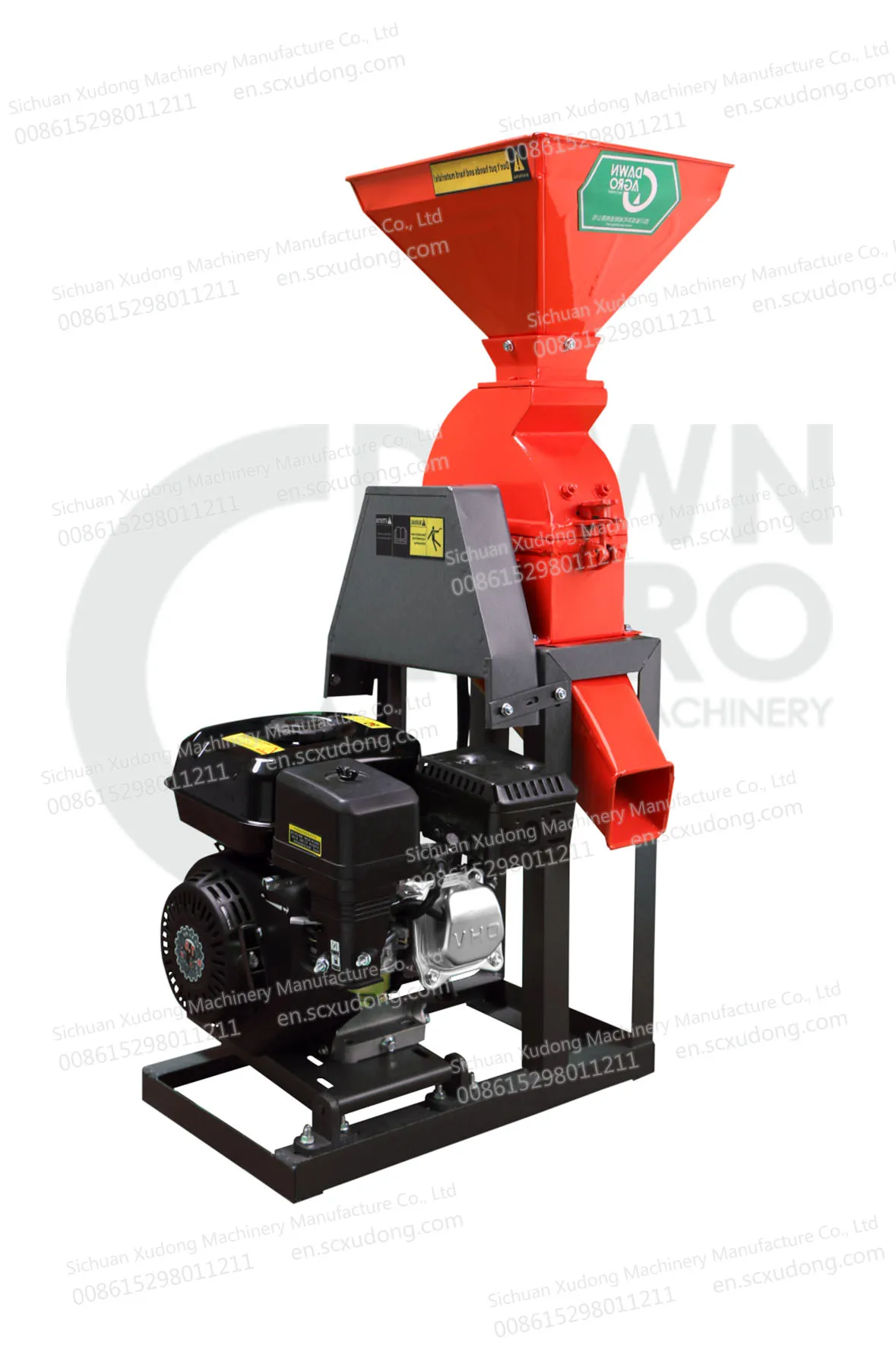 DAWN AGRO Mini Hammer Mill Crusher Corn Flour Mill Machinery Milling Maize Grinder For Home Use