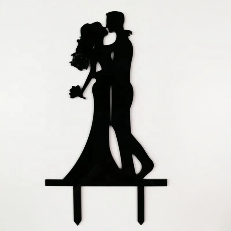 Customized Mr & Mrs Bride and Groom Acrylic Wedding Couple Cake Topper Party Decor