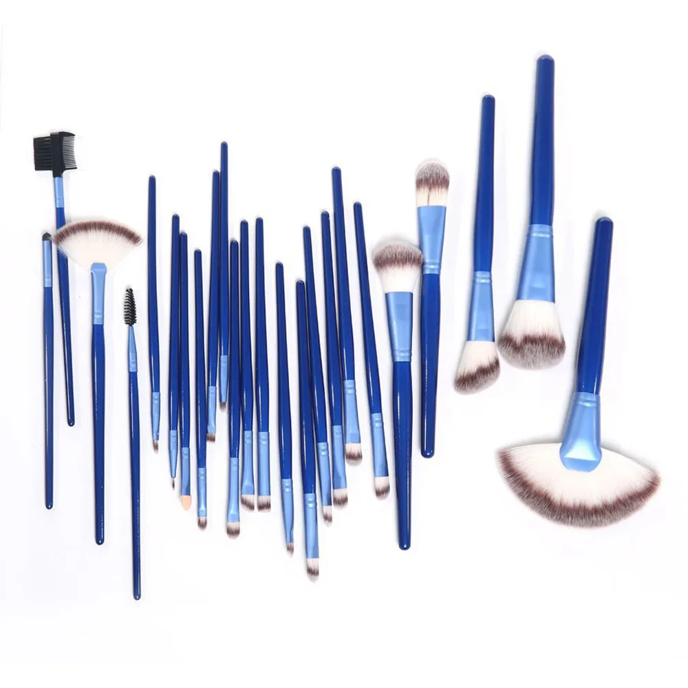 yaeshii 24Pcs Professional Foundation cosmetic tool luxury liquid glitter private label makeup brush