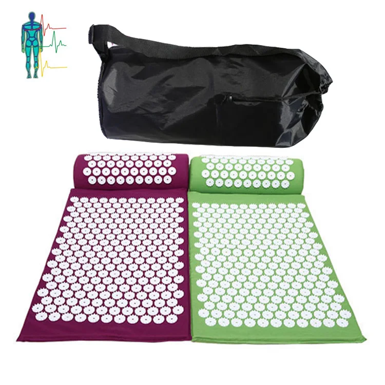 
Acupuncture Yoga Massage Mat Body Heal Care Products Massage Cushion with Travel Neck Pillow 