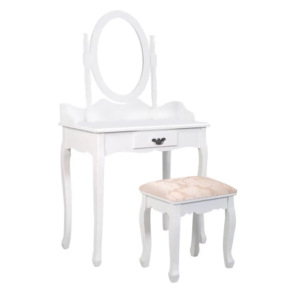Wooden cosmetic white dressing table for girls