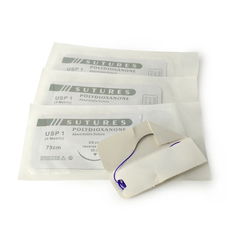 CE Approved medical thread absorbable polydioxanone suture