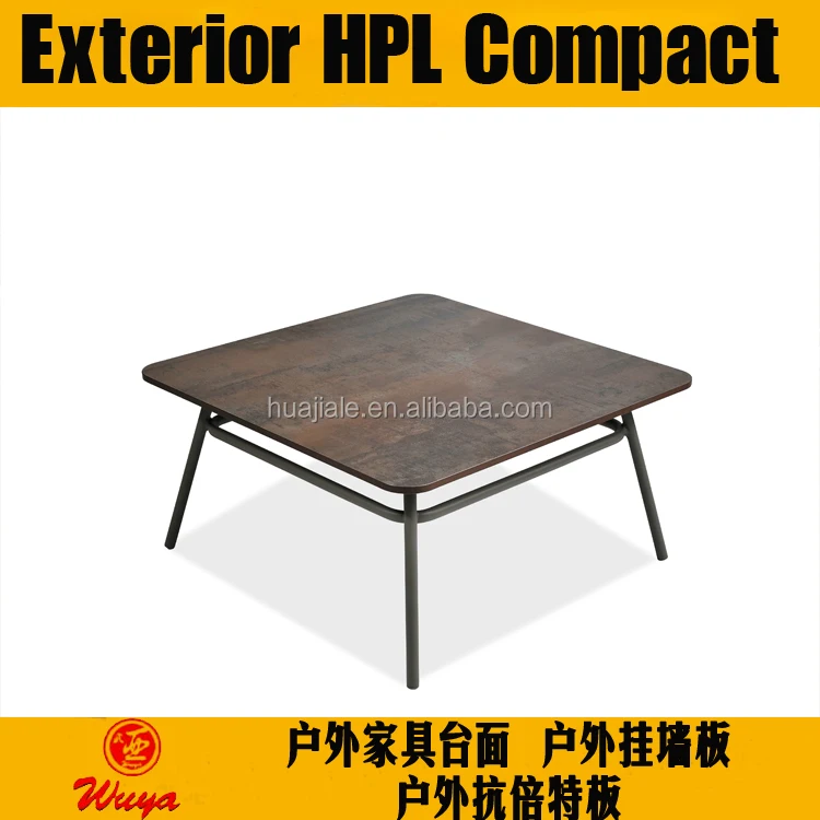 12mm exterior HPL compact laminate for outdoor leisure furniture table top