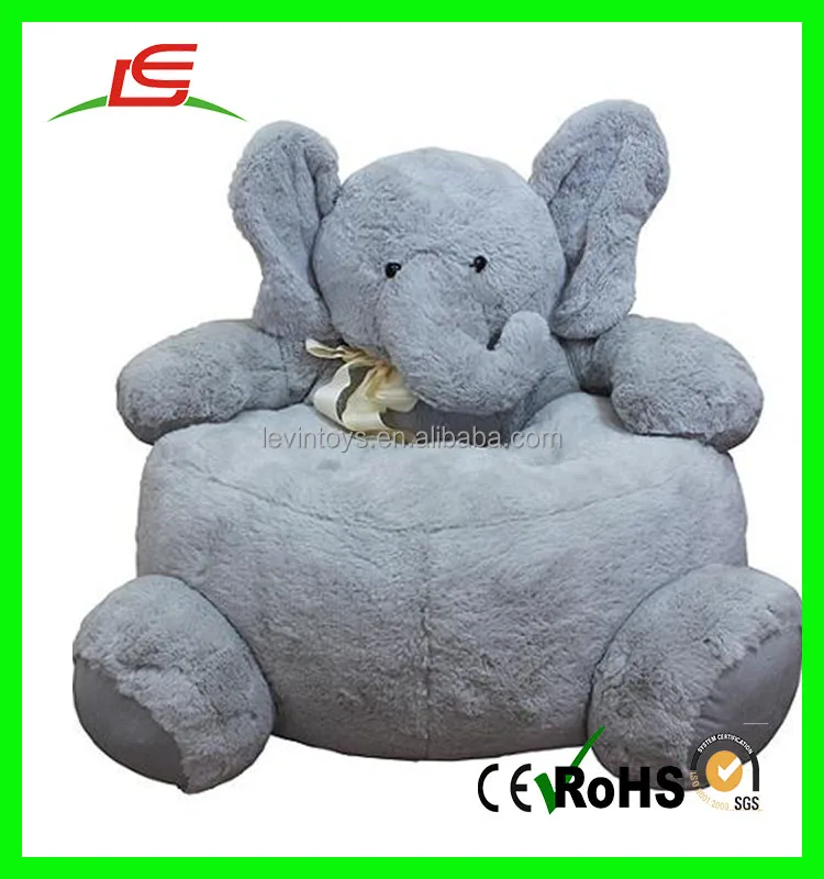 Handmade soft elephant baby plush animal sofa chair