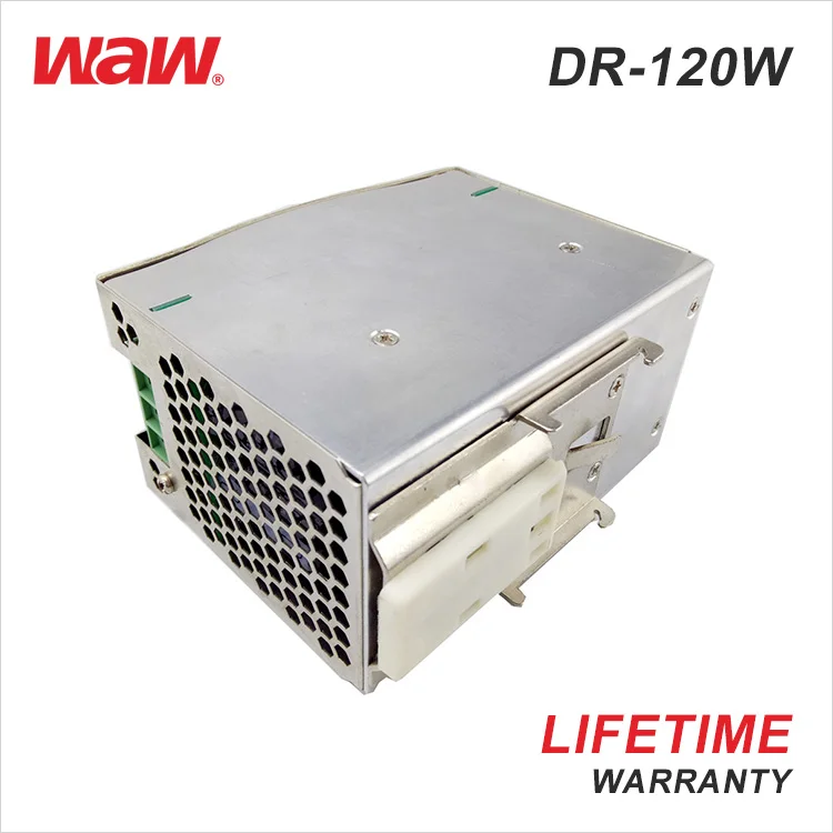 110v/220v ac to dc DR-120-24 120W 24V 5A Din Rail Power Supply