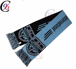 Woven crochet football fan sport scarf