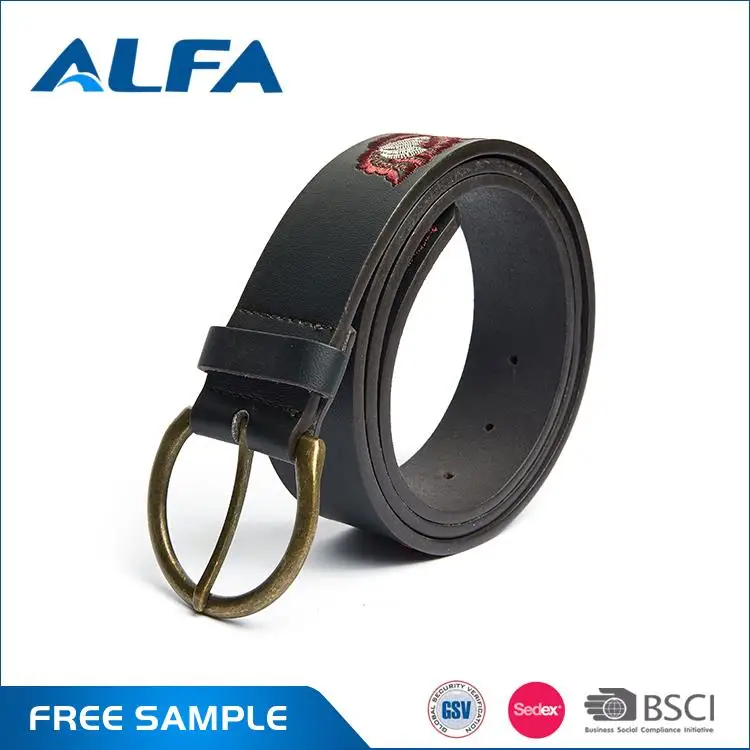 Альфа Лучшие Продажи Продуктов Мода Pu Вышивать Пояса Бренд
