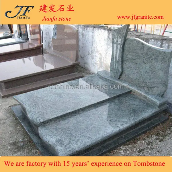 Popular European Style Kinds of Granite Double Tombstone Design