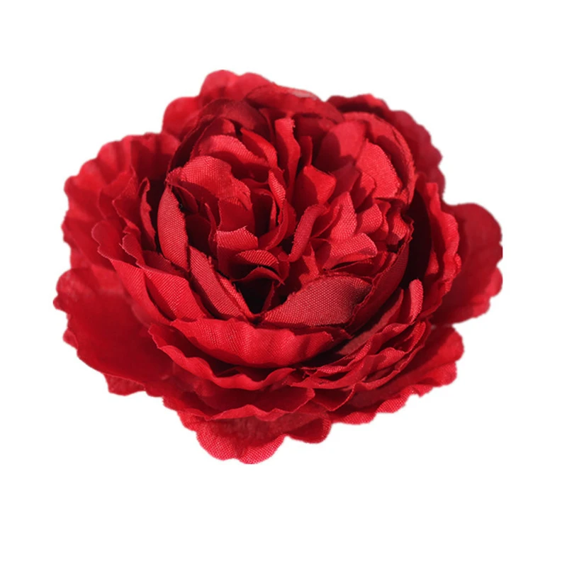 
High Quality Artificial Flower Silk Peony Head Artificial Peony Wedding Backdrop Wall Decoration Home Party Silk Rose Peony 